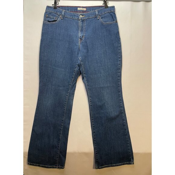 Levi's jeans womens 14 short 35 x 30 550 relaxed bootcut blue - Picture 1 of 10